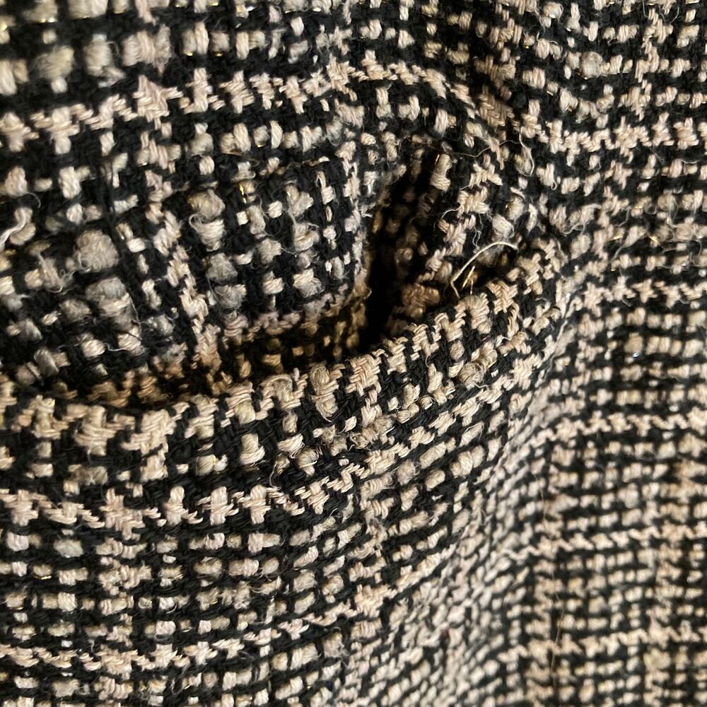 Emil Rutenberg Vintage 90s Black White Hand Woven Silk Blazer Women’s L - Picture 9 of 16